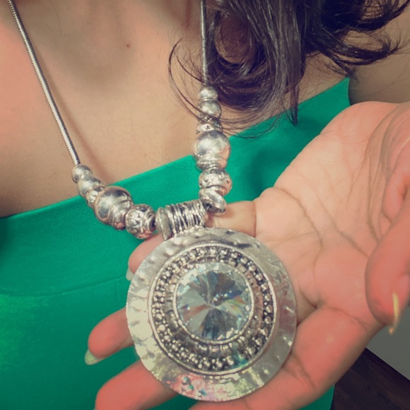 Jewelry - Big n heavy hammered beautiful Necklace